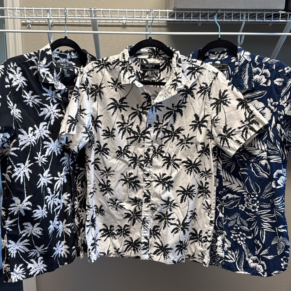FOREVER 21 | Set of 3 Hawaiian Shirts